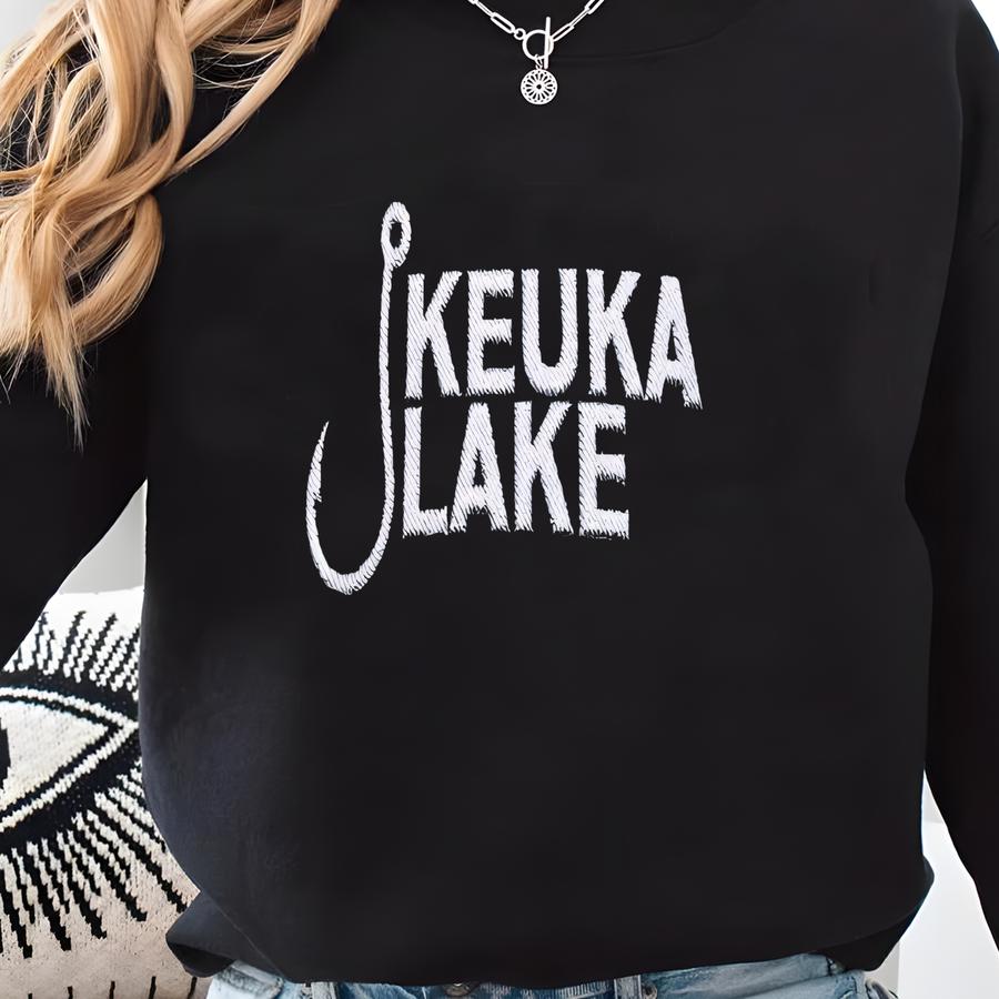 Personalized Lake Dad Cap: Fish Hook Design Sweatshirt
