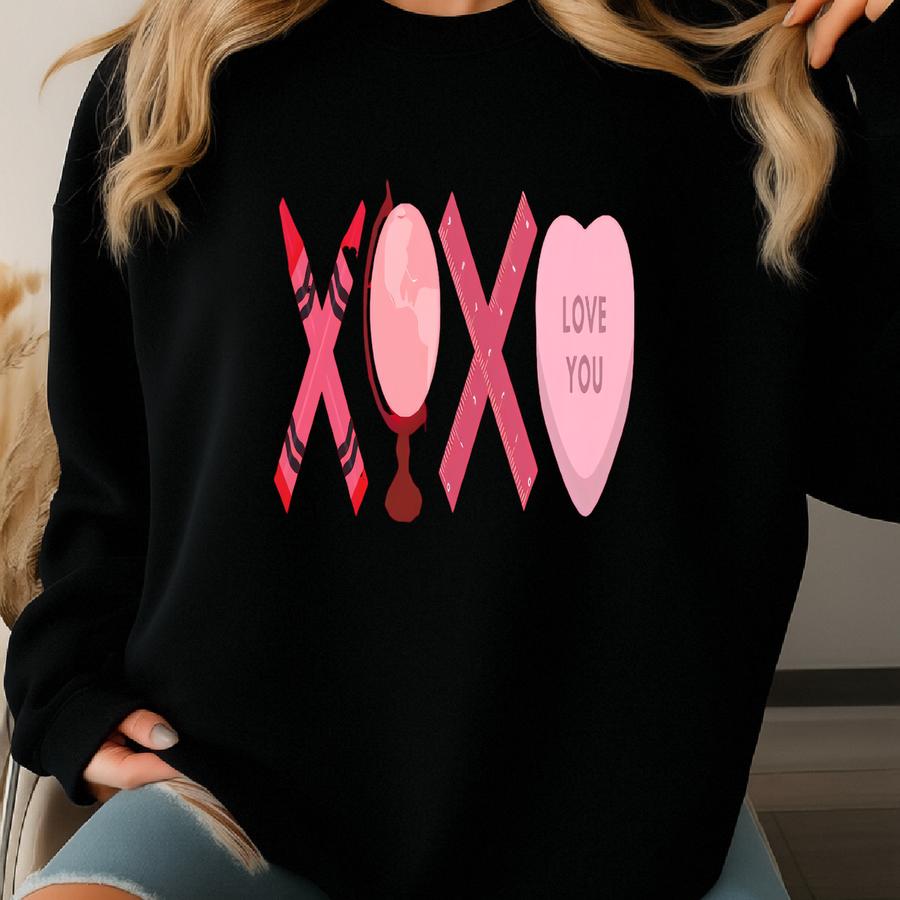 Xoxo Shirt, Xoxo Sweatshirt, Xoxo Tee, Xoxo Valentine Shirt, Teacher Valentines Sweatshirt, Valentines Day Teacher Shirt, School Staff Shirt Sweatshirt