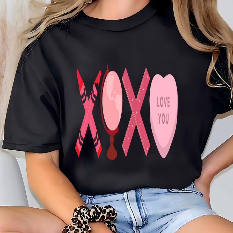 Xoxo Shirt, Xoxo Sweatshirt, Xoxo Tee, Xoxo Valentine Shirt, Teacher Valentines Sweatshirt, Valentines Day Teacher Shirt, School Staff Shirt T-shirt