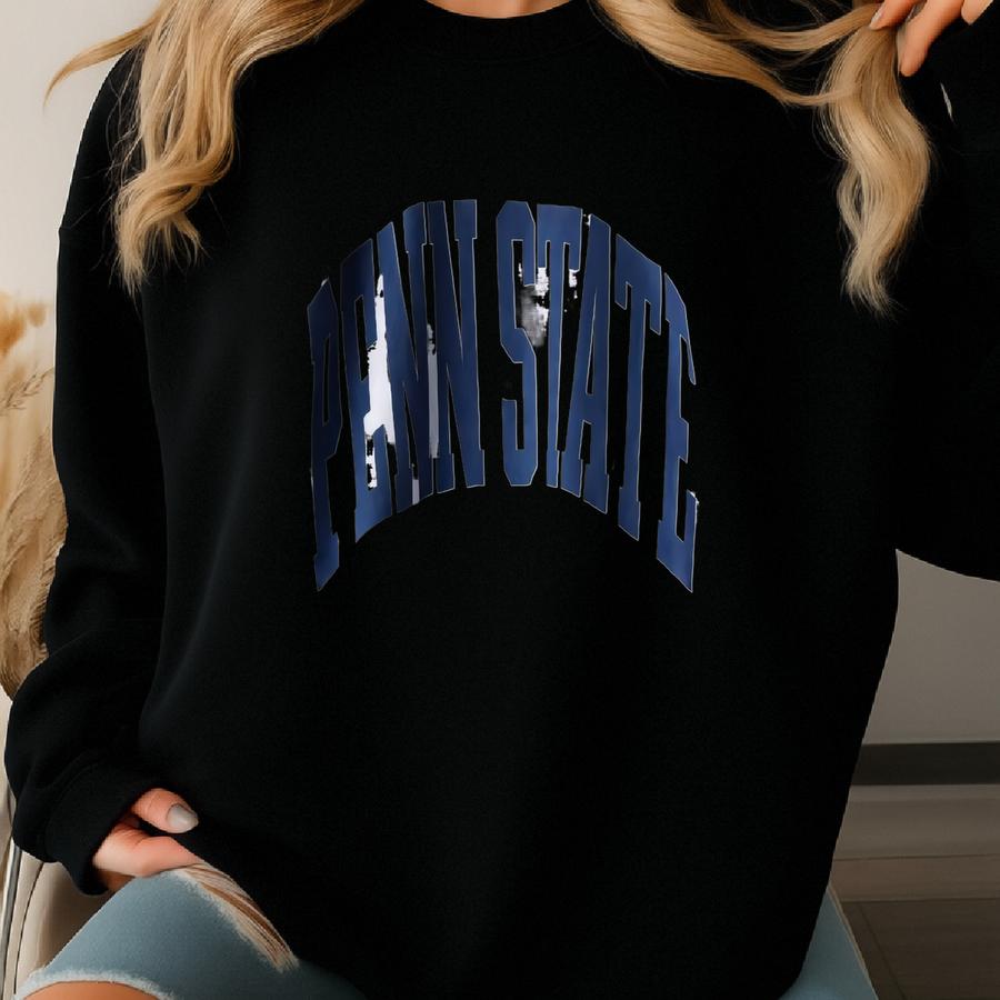 Vintage 90s Penn State By Champion Reverse Weave Sweatshirt Champion Crewneck Champion Pullover Printed Logo Gray Color Men's M Sweatshirt