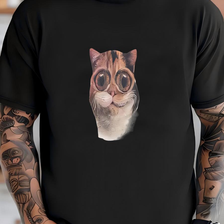 Vintage 2000s Twisted Wiskers Cat Freak Smile If You Love Cats Graphic Hoodie Size Xl T-shirt