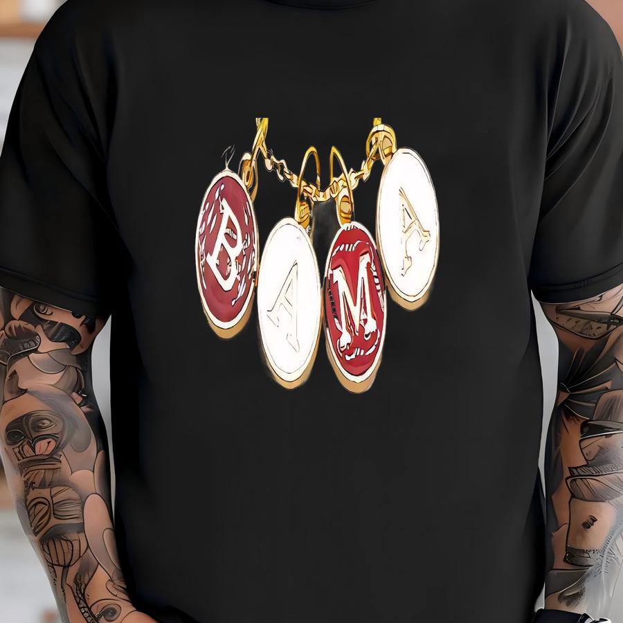 University Bama Crimson Enamel Charm Necklace T-shirt