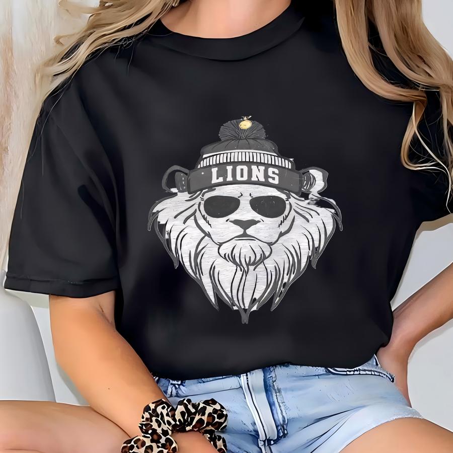 Lions Mascot Crewneck Gameday Sweatshirt Lions Shirt Wildcats Sweatshirt Lions Mascot Shirt Lions Crewneck College Merch Lions Football T-shirt