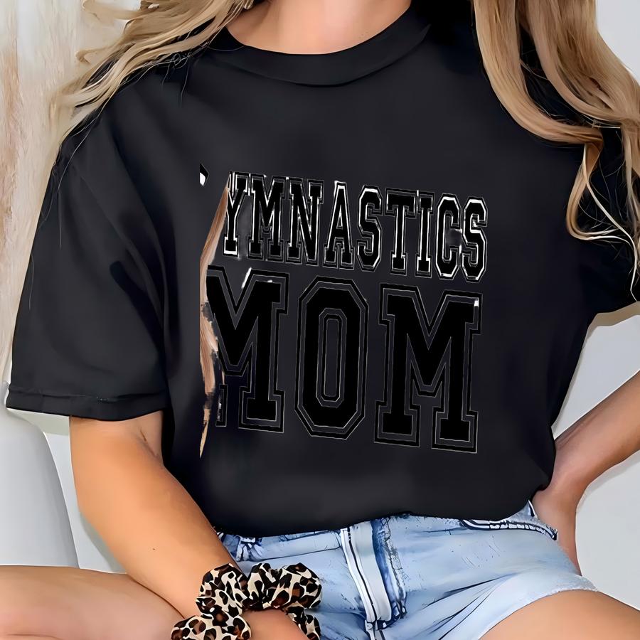 Custom Gymnastics Mom Sweatshirt With Name, Gymnast Mom Gift, Mama Sweatshirt, Mother's Day Hoodie, Gymnastics Life, Gymnastics Team Mom T-shirt