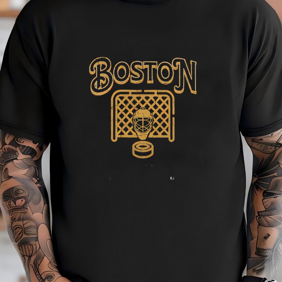 Vintage Boston Hockey Crewneck, American Sports Sweatshirt, Us Sports Clothing, Hockey Fan Gift, Hockey Apparel, Vintage Sweater, Bruin T-shirt