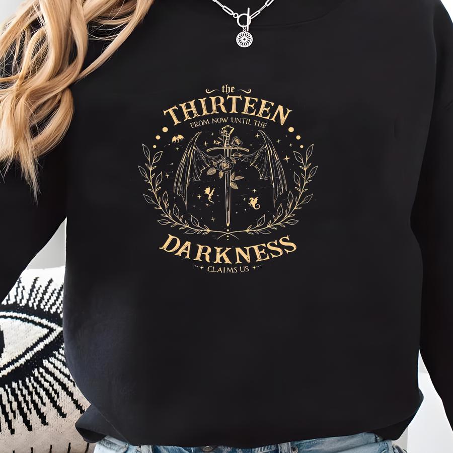 Retro The Thirteen Throne Of Glass Shirt, Fantastic Reader Tshirt, From Darkness Claim Us Tshirt, Bookish Gift Sweatshirt