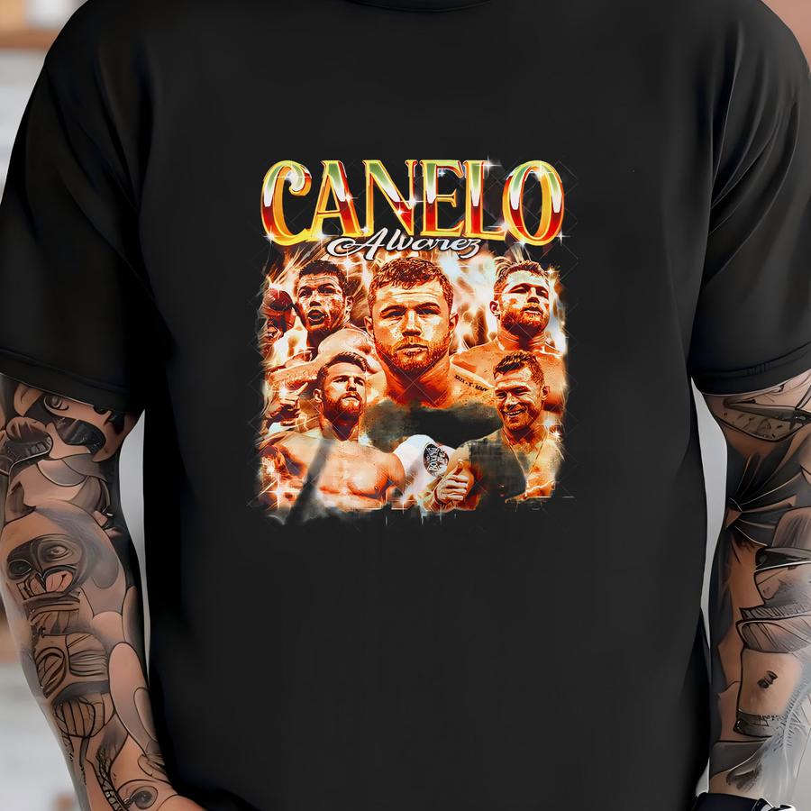 Ready And Custom Hoodie Canelo Alvarez Shirt Vintage Tee Unisex Adult And Youth Tee Vintage Crewneck Best Seller Long Sve And Hoodie T-shirt