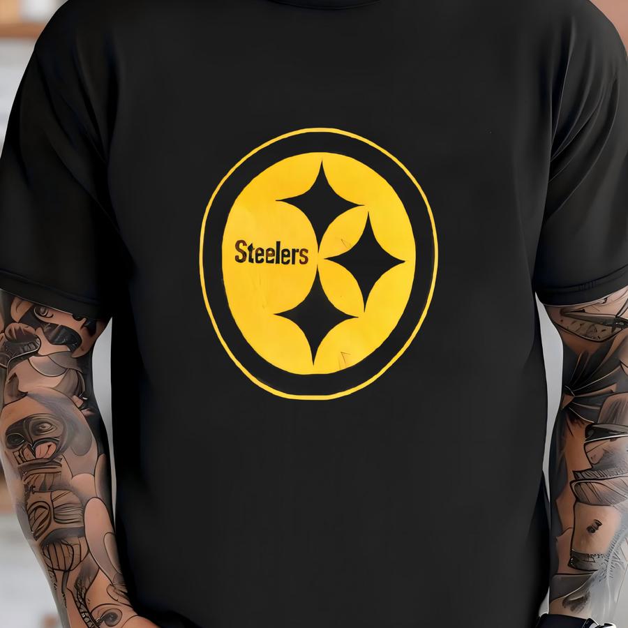 Vintage Steelers Long Sve Hoodie Hoodie Black Ladies Xl T-shirt