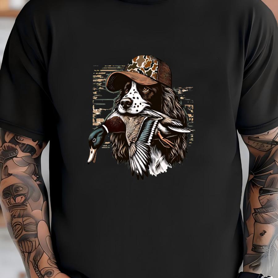 Duck Hunting Boykin Spaniel Hooded Sweatshirt T-shirt