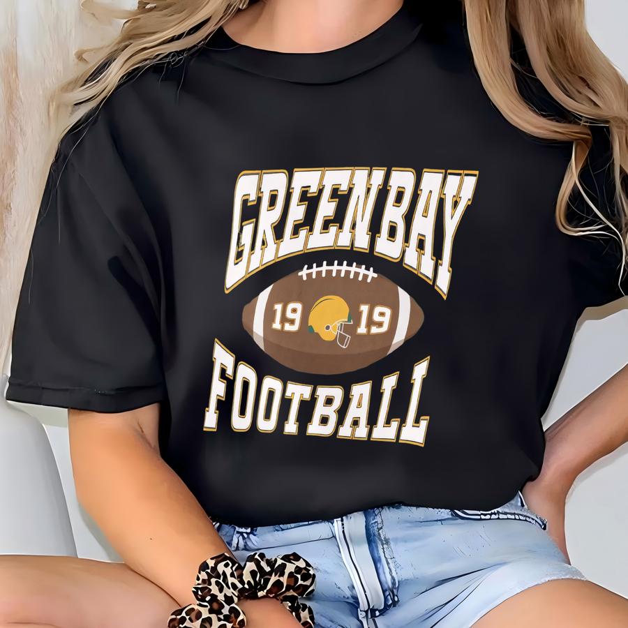 Green Bay Football Hoodie, Green Bay Football Game Day Sweatshirt, Green Bay Football Gift For Him, Green Bay Football Est 1919 Shirt T-shirt