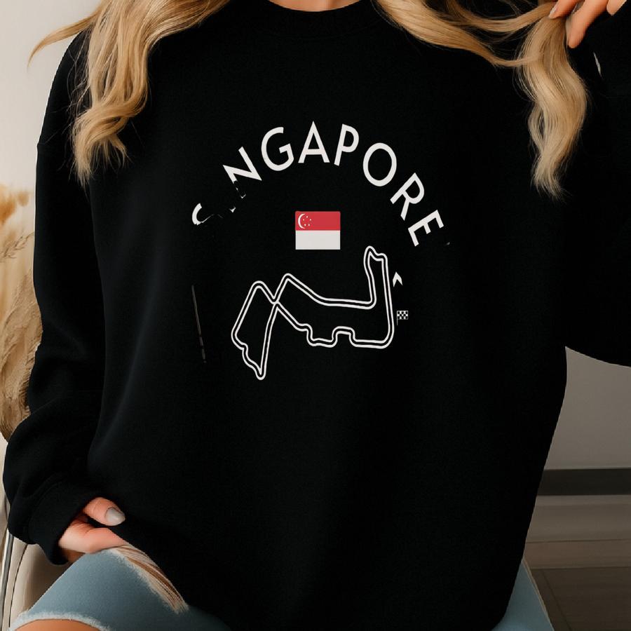Singapore Grand Prix Shirt Marina Bay Race Track Crewneck F1 Inspired Shirt Sunday Race Day Formula 1 Racetrack Formula One Tee Grandprix Gp Sweatshirt