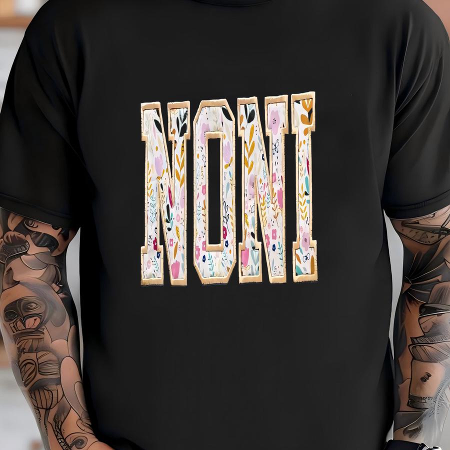 Noni Sweatshirt, Custom Grandma Sweatshirt, Floral Sweatshirt, Personalized Grandma Sweatshirt, Gift For Noni T-shirt