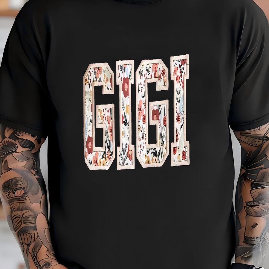 Gigi Sweatshirt, Custom Personalized Grandma Sweatshirt With Kids Names, Floral Sweatshirt, Gift For Gigi, Mother's Day Gift T-shirt