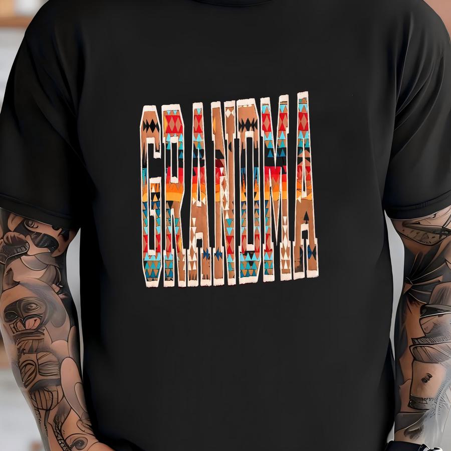 Grandma Sweatshirt, Custom Sweatshirt, Aztec Sweatshirt, Personalized Grandma Sweatshirt, Gift For Grandma T-shirt