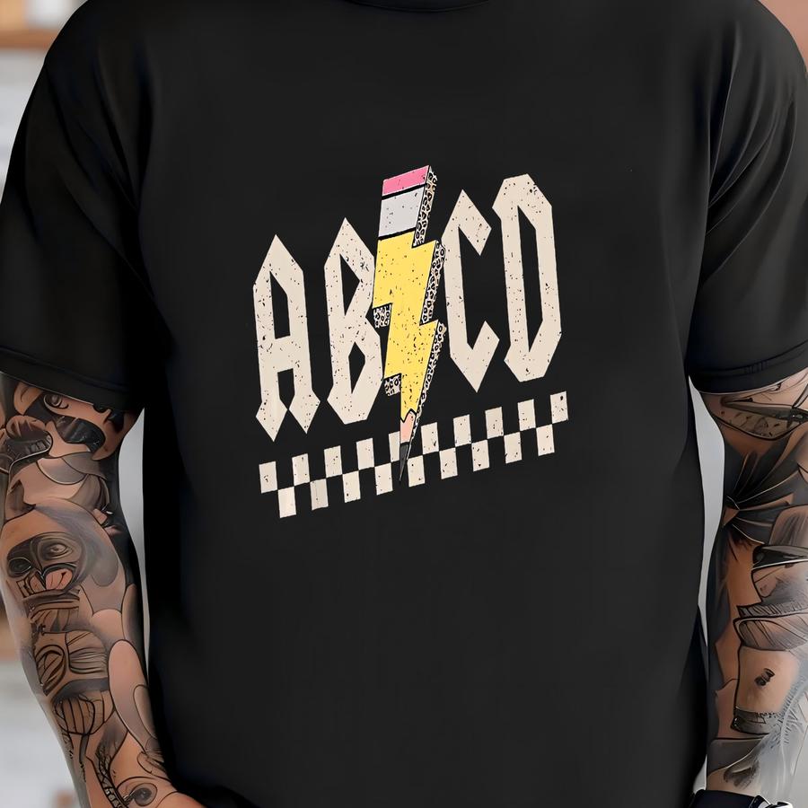 Abcd Teacher Shirt, Back To School Shirt, Kindergarten Teacher Shirt, Elementary School Shirt, Gift For Teacher, Teacher Shirt T-shirt