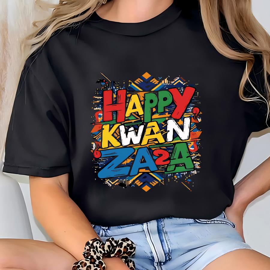 Happy Kwanzaa Shirt, African Culture Celebration T-shirt