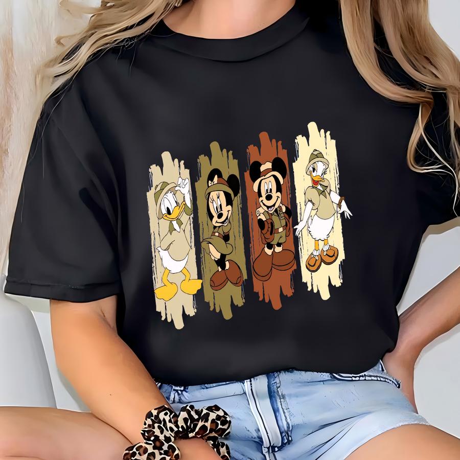 Animal Safari Kingdom Hoodie, And Friends Hoodie, Safari Hoodie, Family Vacation Hoodie, Daisy And Donald Hoodie T-shirt