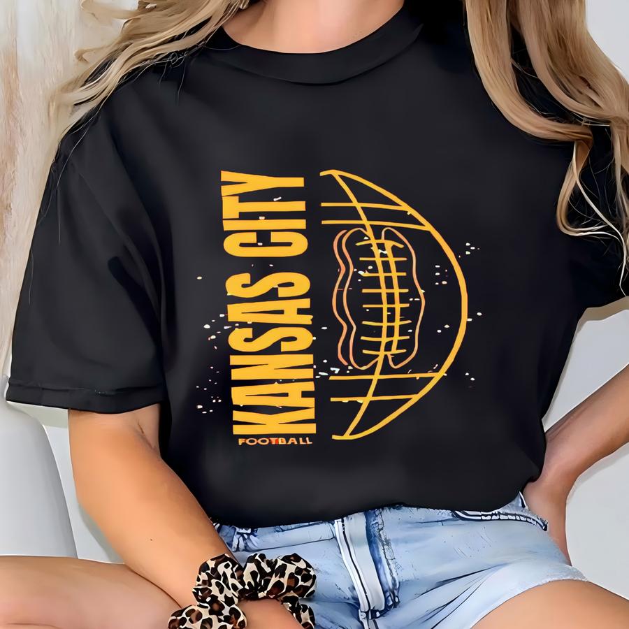 Kansas City Football Sweatshirt, Kansas City Red Kingdom, Gift For Mom, Sunday Funday Sports Sweatshirt, Kc Game Day Crewneck Shirt T-shirt