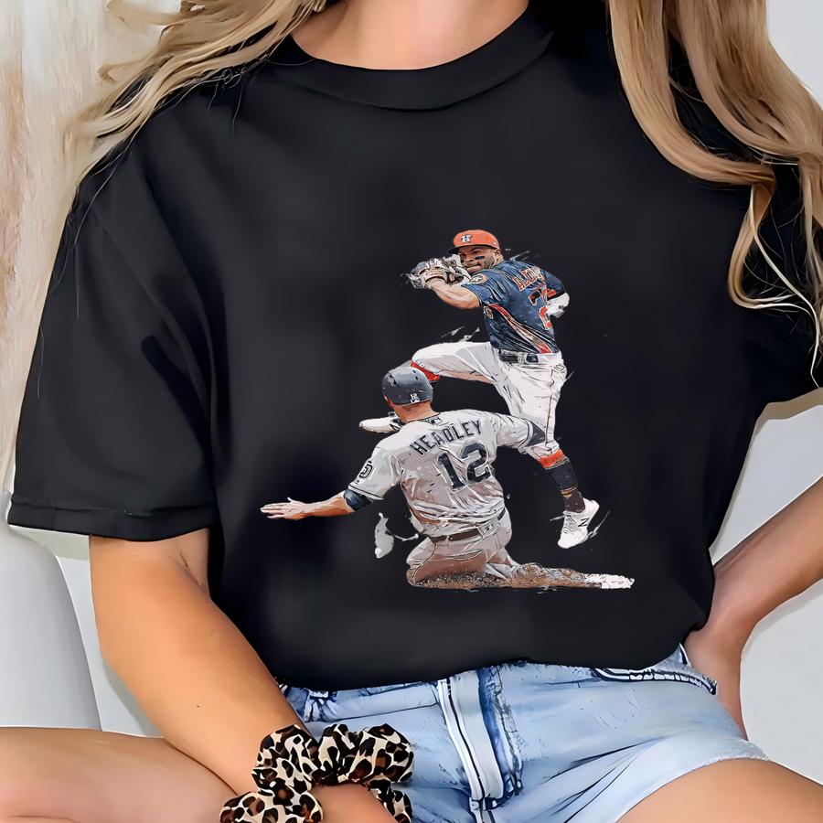 Jose Altuve Poster Wall Art Print Baseball Artwork Mlb Sports Framed Canvas Print Home Decor Gift M143 Christmas Gift T-shirt