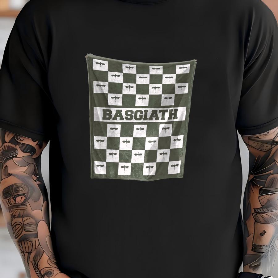 Basgiath War College Blanket, Fourth Wing Dragon Rider Reading Throw, Bookish Blanket, The Empyrean Series, Riders Quadrant, Checker T-shirt