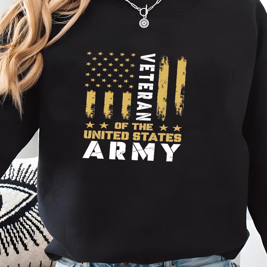 Veteran Of The United States Sweatshirt, Proud Veteran Apparel, Military Service Hoodie For Veterans, Patriotic Gift, E1372 Sweatshirt