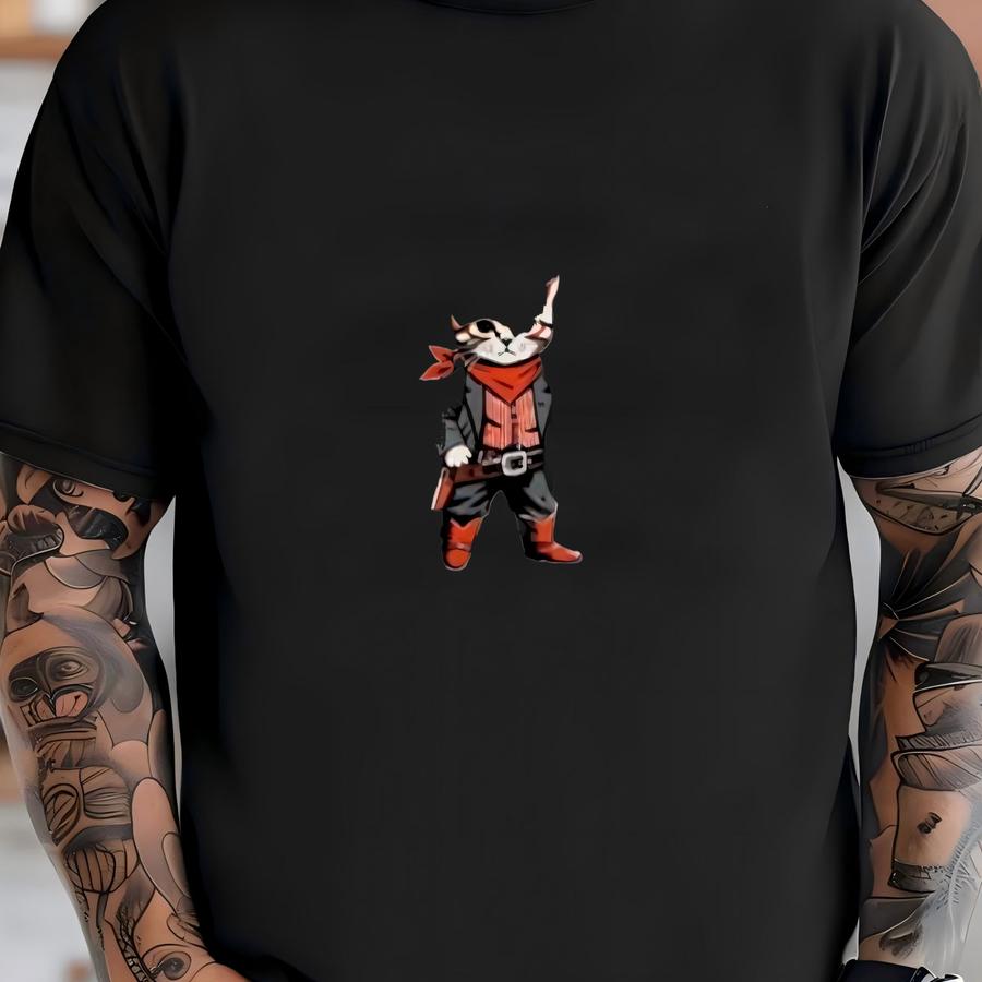 Overstimulated Shirt, Hold On Partner I'm Overstimulated Hoodie, Cowboy Cat Sweatshirt, Cat Meme Tee, Shirt T-shirt