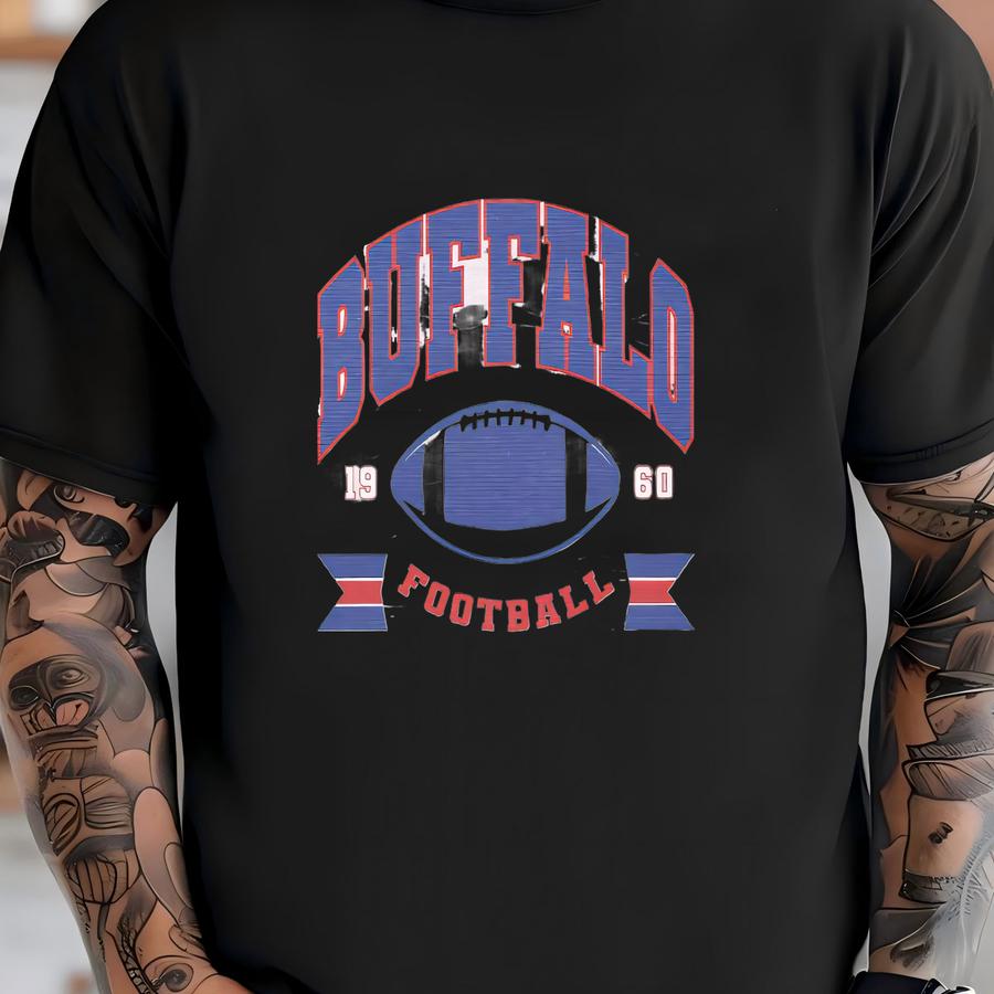Buffalo Football Vintage Style Hoodie Sweater, Buffalo Bill Crewneck, Bill Sweatshirt, Buffalo New York, Buffalo Fan Gift, Bill Football T-shirt