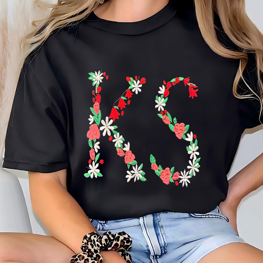 Custom Floral State Sweatshirt: Personalized State Pride Gift T-shirt