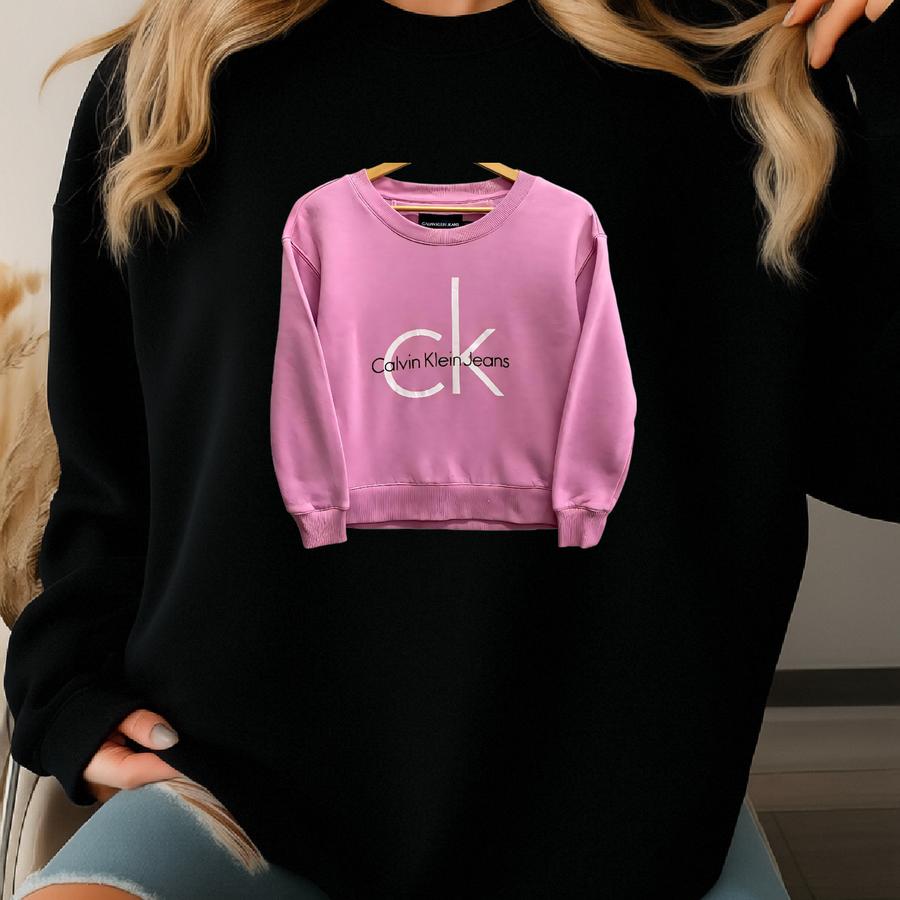 Vintage Y2k Calvin Klein Pink Croptop Sweatshirt Women Small Calvin Klein Crewneck Calvin Klein Sweater Pullover Print Logo Jumper Sweatshirt