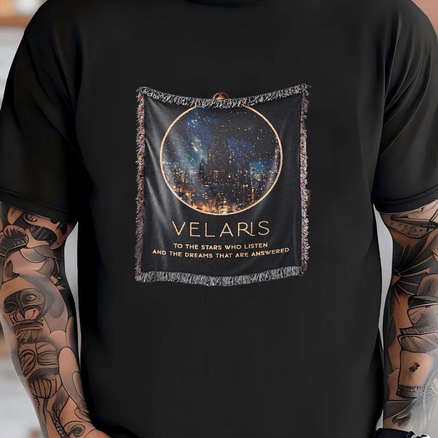 Velaris Blanket, Acotar Merch, Book Lovers Woven Blanket Sarah J Maas Velaris Booktok Feyre Rhysand Bookish Blanket Acotar Blanket Book Gift T-shirt