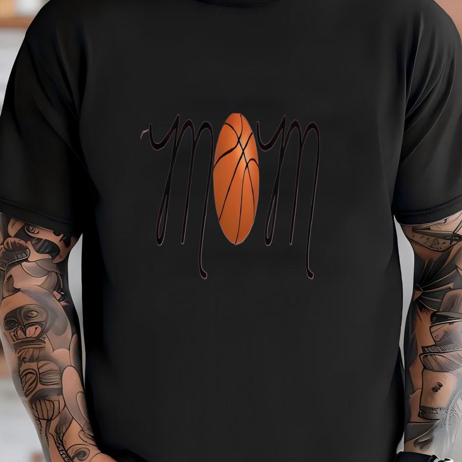 Basketball Mom Hoodie: Cursive Design, Unisex Fit T-shirt