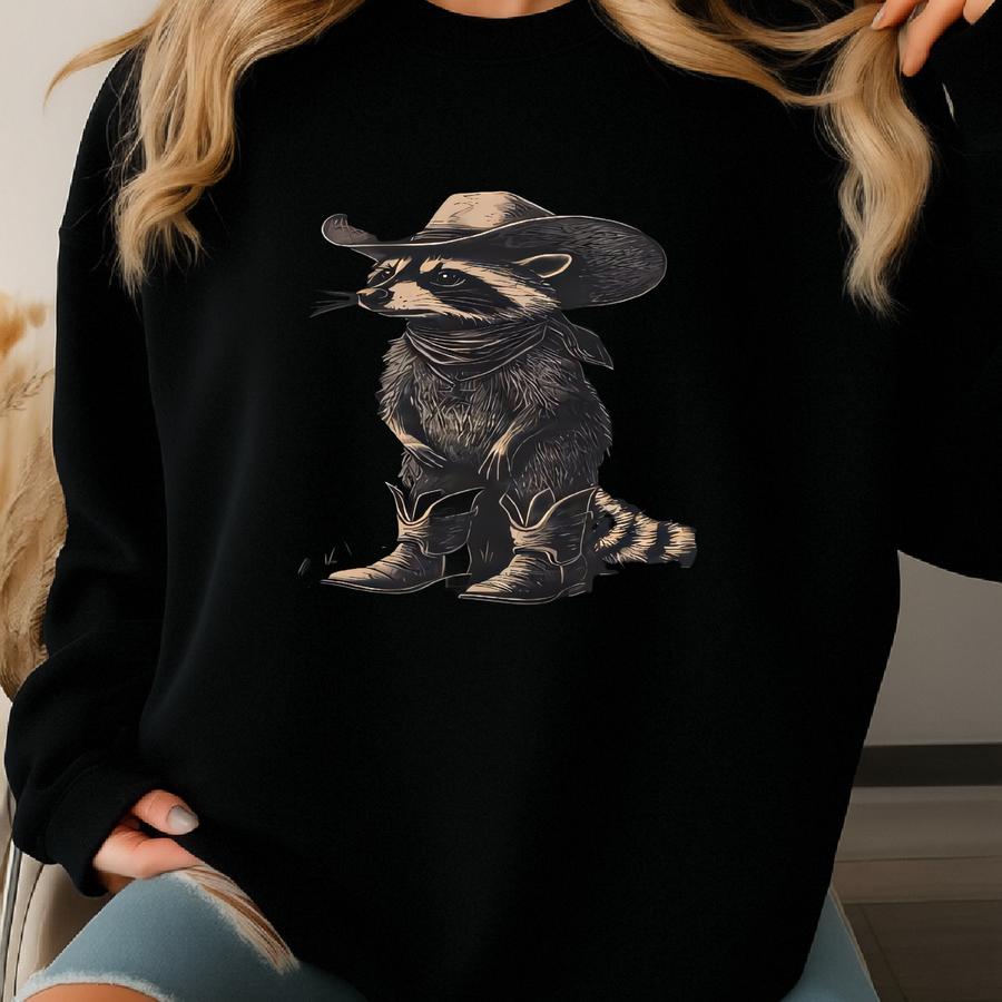 Y'all Mind If I Do Some Lollygaggin' Shirt Cowboy Raccoon Tshirt Funny Western Raccoon Lover Tee Cowgirl Gift T-shirt Sweatshirt