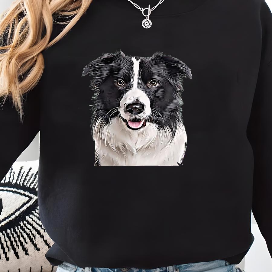 Personalized Pet Portrait: Custom Dog Or Cat Art (digital Download) Sweatshirt
