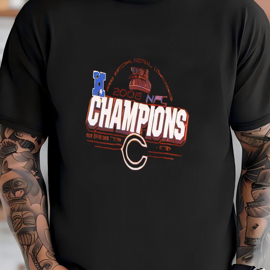 Vintage  Nfc Champions Sweatshirt Hoodie Orange Large T-shirt