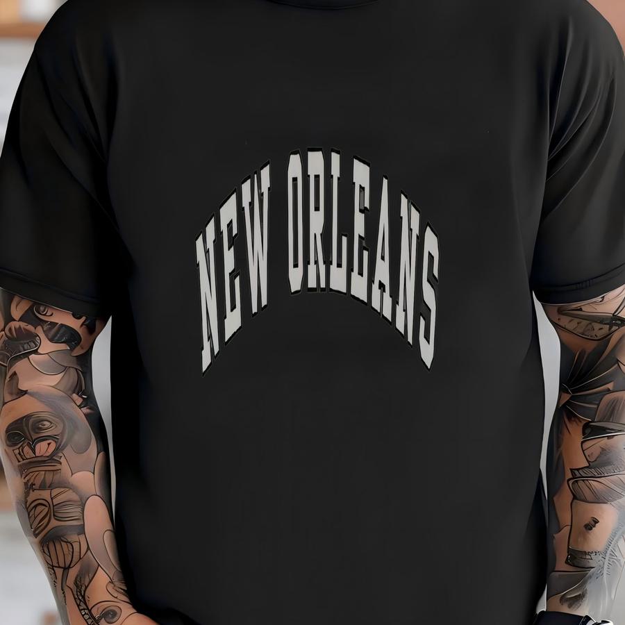 New Orleans Vintage Crewneck Sweatshirt, Cozy Louisiana Pullover Urban Style Gift, Jazz City Sweatshirt For Men And Women Fashion, Unisex T-shirt