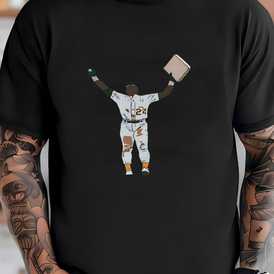 Youth Hoodie Rickey Henderson Stolen Base Celebration Tee Kids Size T-shirt