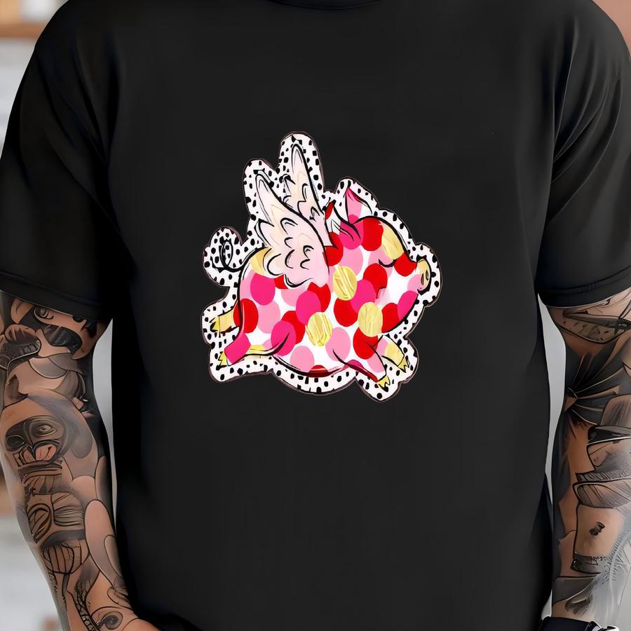 Valentine's Day Shirt Pig T-shirt