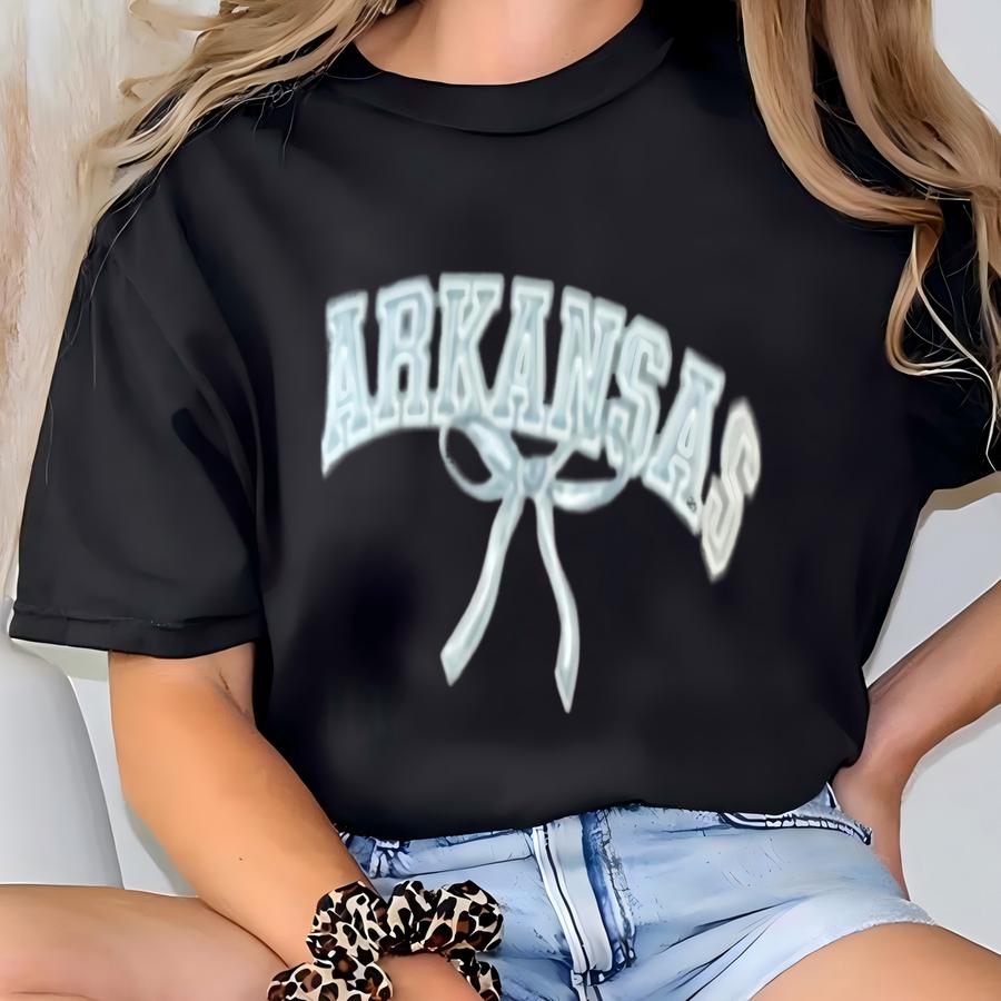 Ar Arkansas Coquette Balloon Bow Hoodie, Gildan Crewneck, Fall Apparel, Gildan Hoodie, Cc Hoodie T-shirt