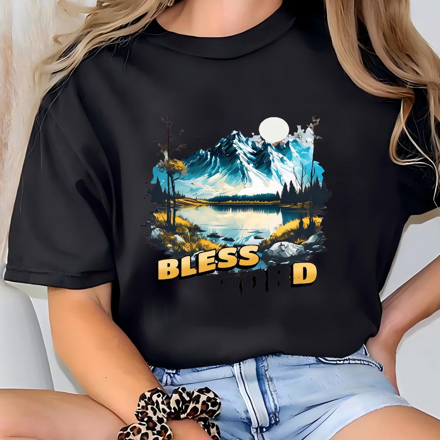 Bless The Lord Hoodie: Christian Nature Tee T-shirt