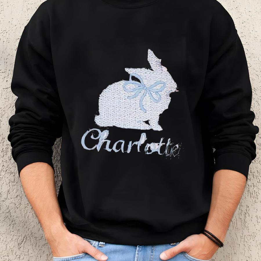 Personalized Baby Easter Sweater: Bunny Outfit Sweatshirt