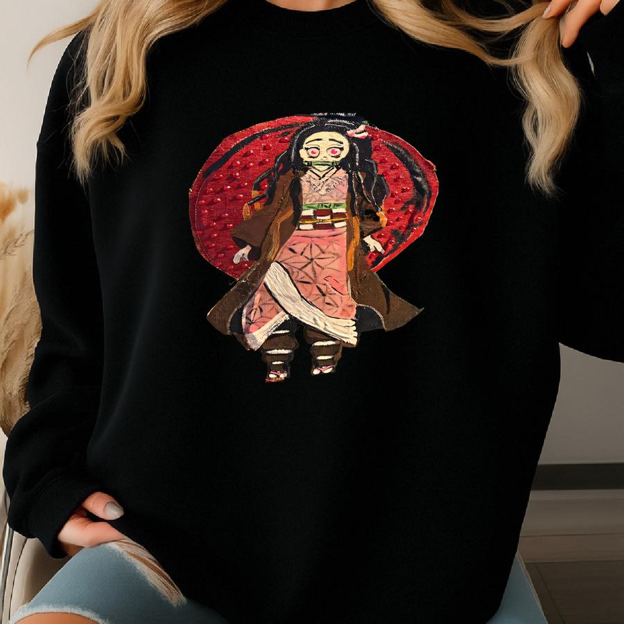 Japanese Cartoon. Hand Painted And Custom Made To Order. Children’s Or Adults. Sweatshirt