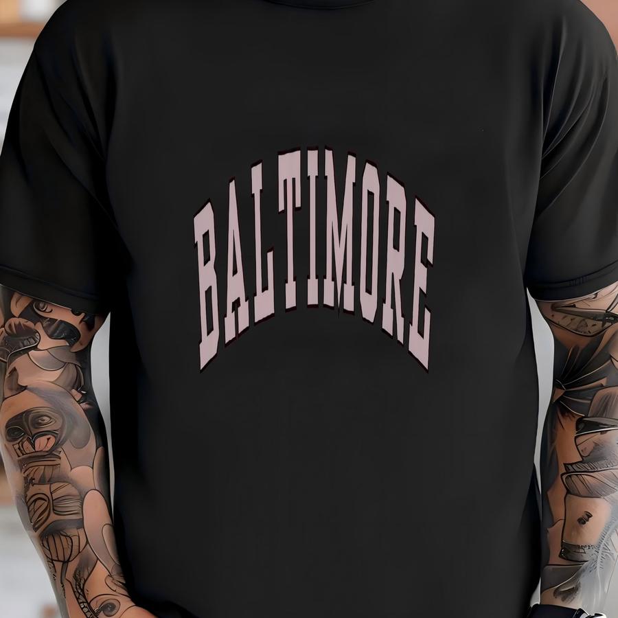 Baltimore Crewneck Vintage Maryland Sweatshirt Cozy Charm City Pullover Urban Style Sweater Perfect Gift For Men And Women Fashion T-shirt