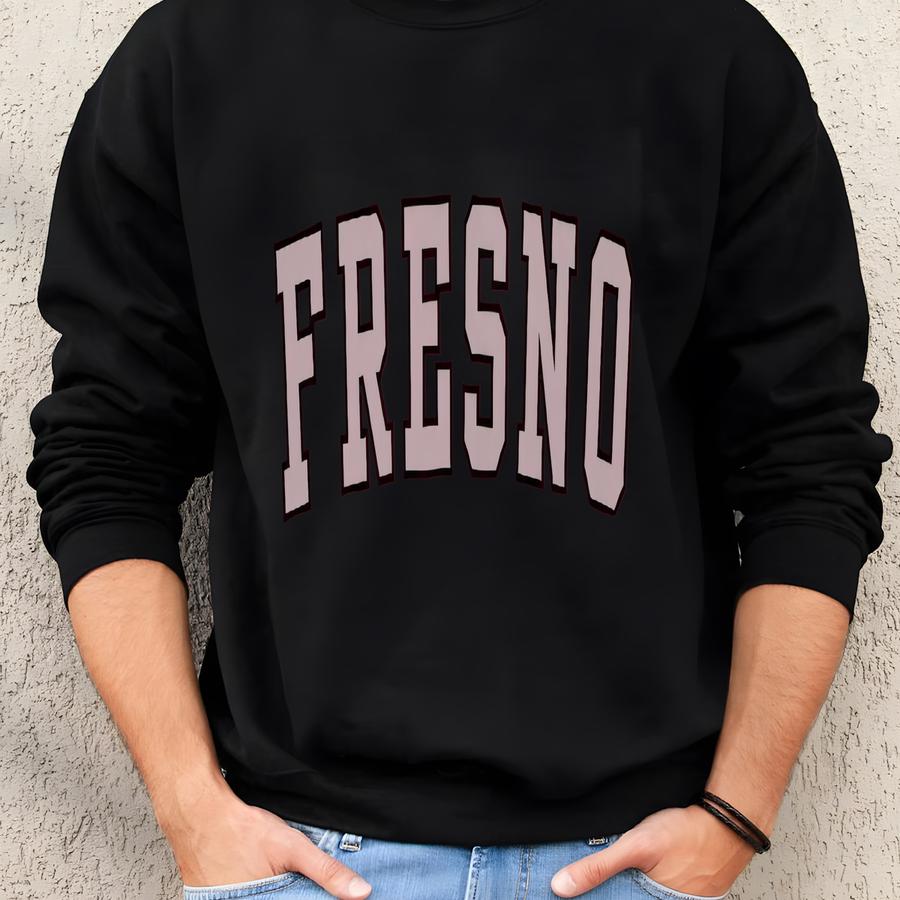 Fresno Crewneck Vintage California Sweatshirt Cozy Central Valley Pullover Urban Style Sweater Perfect Gift For Men And Women Fashion Sweatshirt