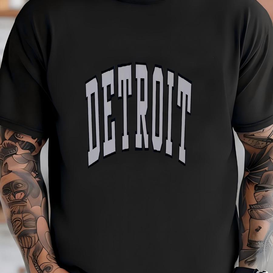 Detroit Crewneck Vintage Michigan Sweatshirt Cozy Motor City Pullover Urban Style Sweater Perfect Gift For Men And Women Fashion T-shirt