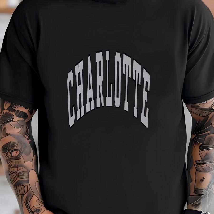 Charlotte Crewneck Vintage North Carolina Sweatshirt Cozy Queen City Pullover Urban Style Sweater Perfect Gift For Men And Women Fashion T-shirt