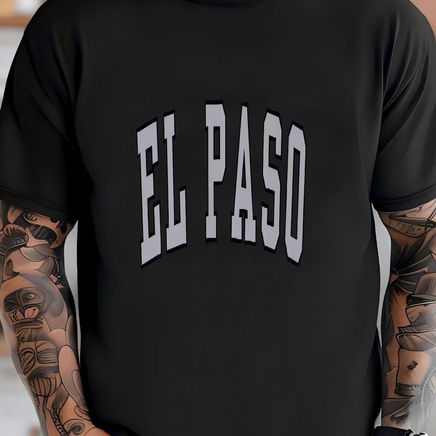 El Paso Crewneck Vintage Texas Sweatshirt Cozy Sun City Pullover Urban Style Sweater Borderland Gift For Men And Women Fashion T-shirt