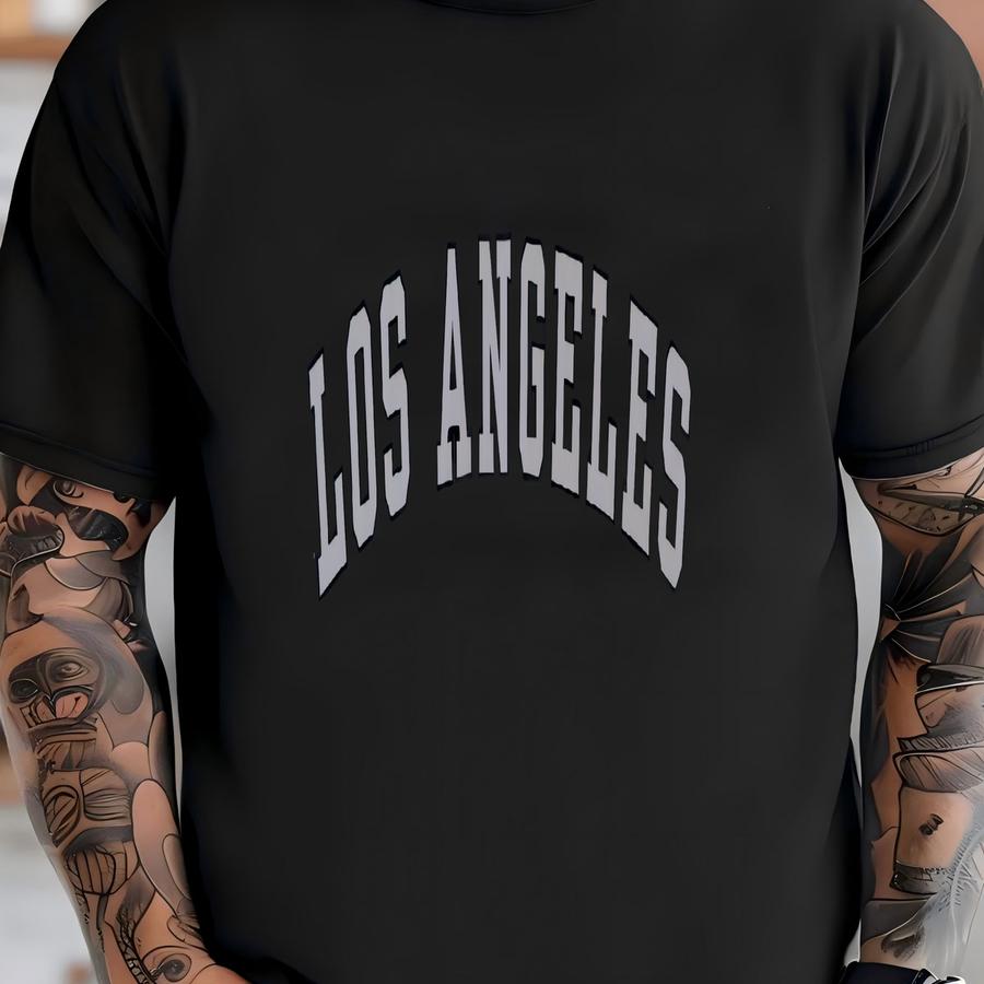 Los Angeles Crewneck Vintage La Sweatshirt Cozy California Pullover Urban Style Sweater City Of Angels Gift For Men And Women Fashion T-shirt