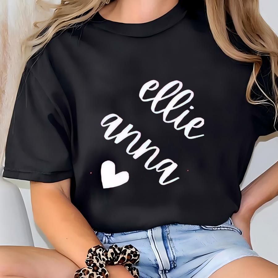 Custom Mama Sweatshirt, Personalized Kid Name Sve, Minimalist Mom Gift T-shirt