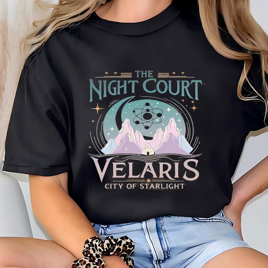 Velaris City Of Starlight Sweatshirt, The Night Court Shirt, Velaris Acotar Tshirt, Court Of Dreams Hoodie, Book Lover Tee, Acotar Merc Tee T-shirt