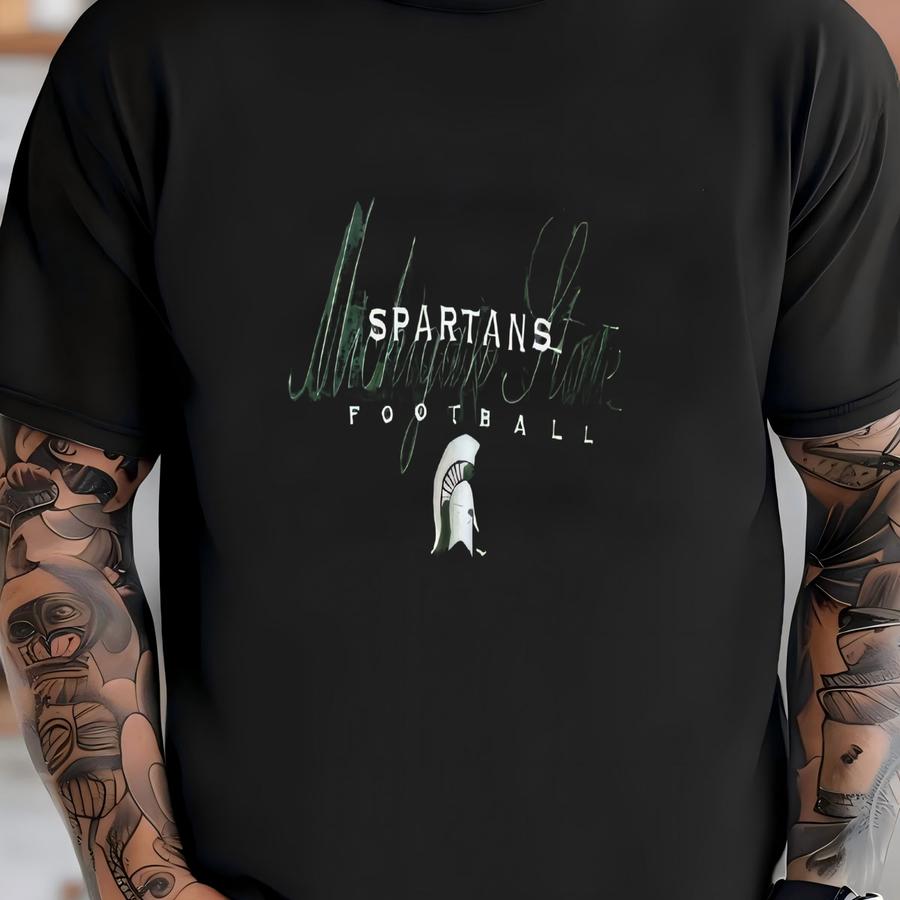 90s Michigan State Hoodie Sz L (a7289) T-shirt